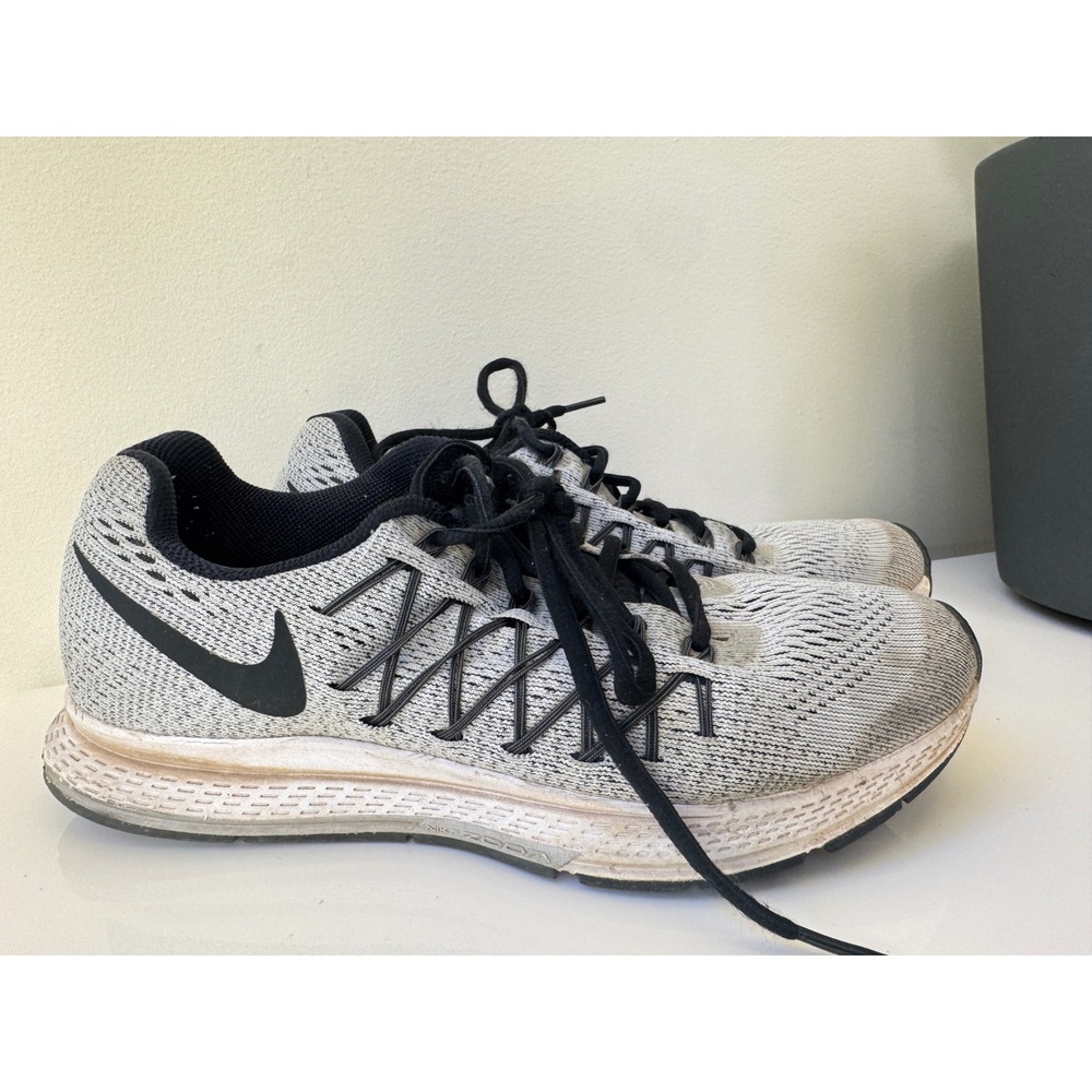 Nike Air Zoom Pegasus 32 Womens 7.5 Wolf Grey Black Running Shoes